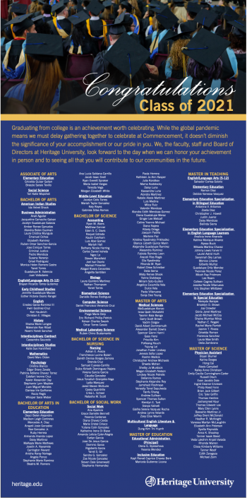 2021 graduation ad