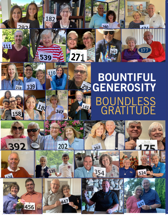 A collage of those who raised a virtual paddle for the Bounty of the Valley Virtual Scholarship Dinner